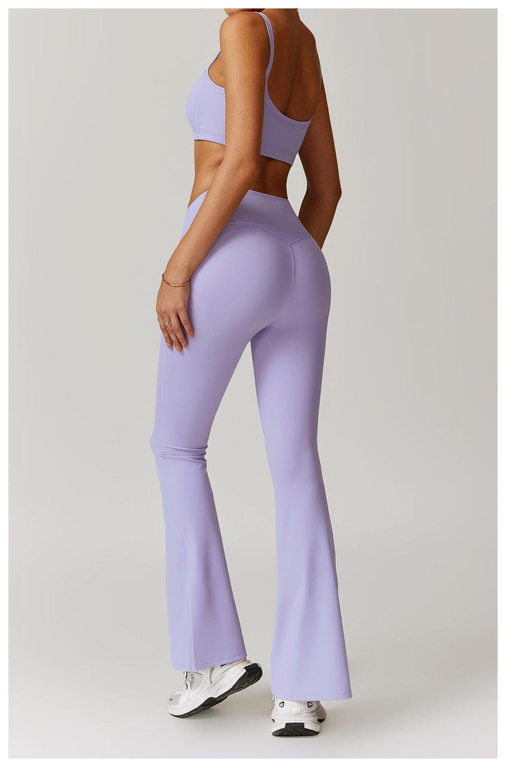 Lavender Vibe Flared Trousers - OwnLifeYoga