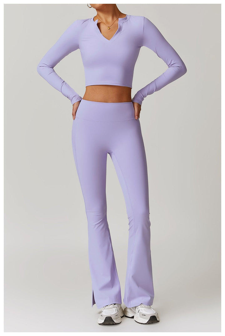 Lavender Vibe Flared Trousers - OwnLifeYoga