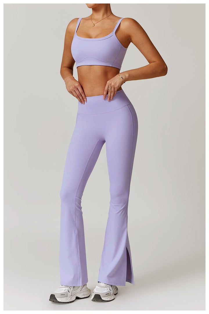 Lavender Vibe Flared Trousers - OwnLifeYoga