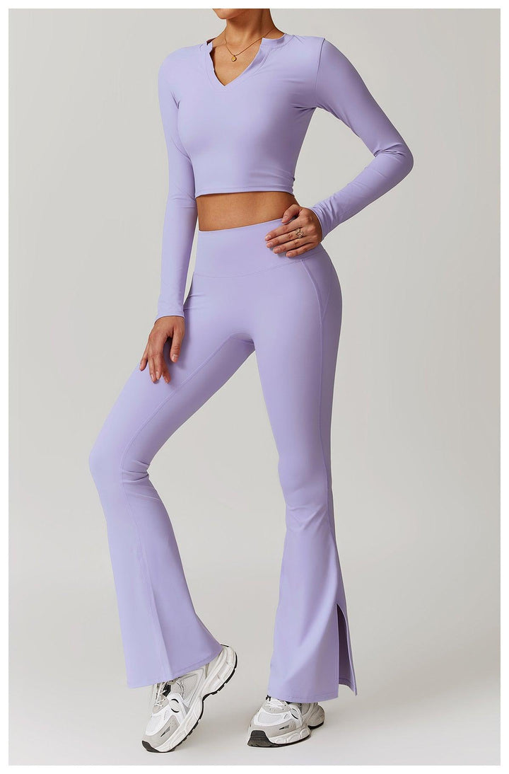 Lavender Vibe Flared Trousers - OwnLifeYoga